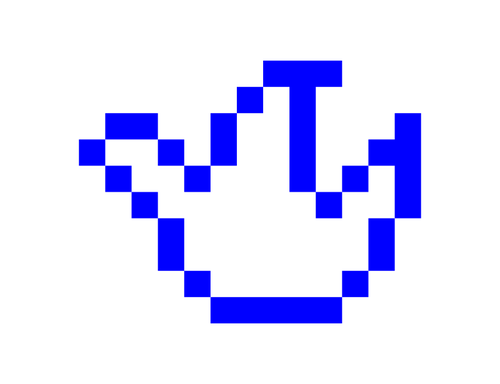 Голубь мира Пиксели