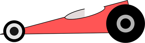 Bovenste brandstof dragster vector illustraties