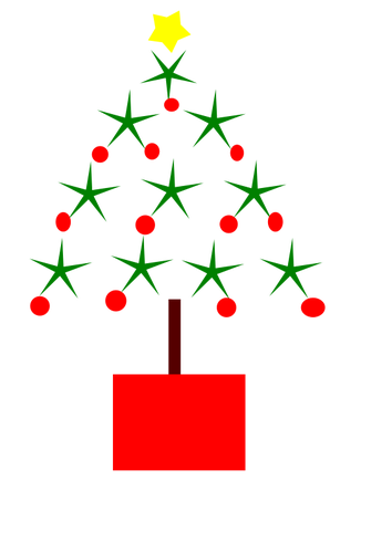 Árvore de Natal simples Vector