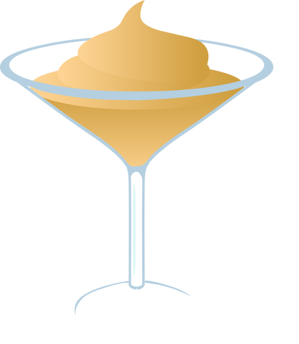 Romige martini vector tekening
