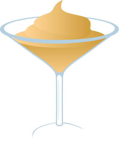 Creamy martini vector drawing