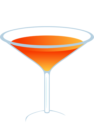 Ilustración de vector de coctel de naranja
