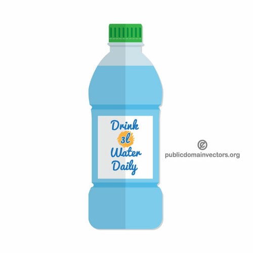 Bottle of water vector image