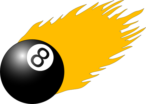 Billiard ball vector image