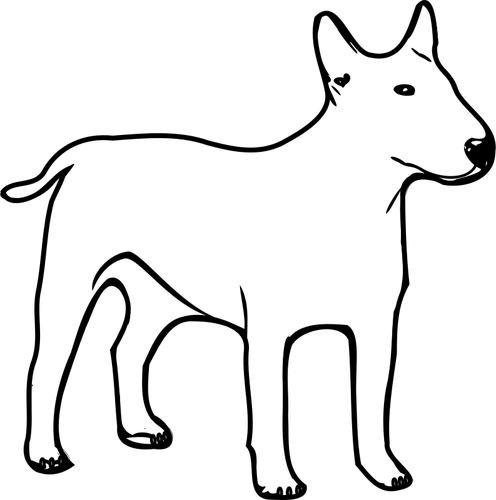 ClipArt vettoriali del fumetto Terrier