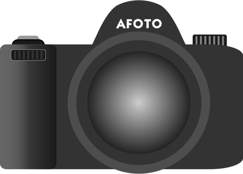 Viejo tipo DSLR cámara vector de la imagen