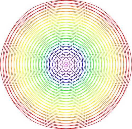 色彩斑斓的螺旋式