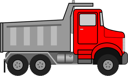 Dump truck vector drawing