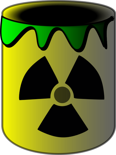 Gráficos vectoriales barril radiactivo