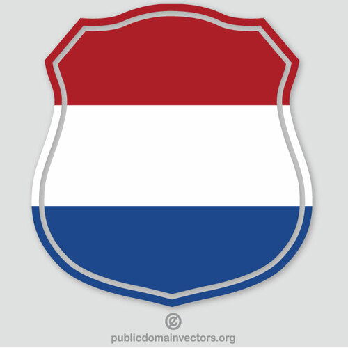 Crête hollandaise de drapeau