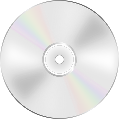 Illustration of DVD disc shiny side