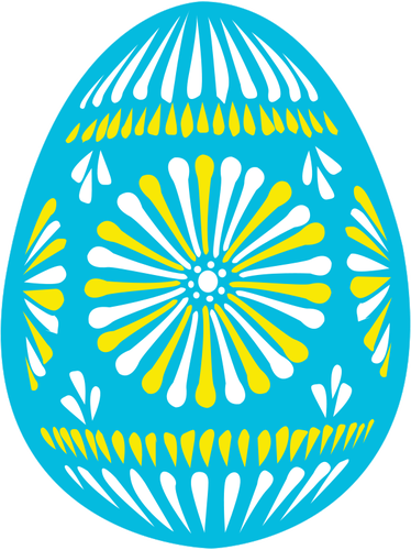 Illustrazione vettoriale blu uovo di Pasqua