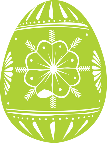 Immagine vettoriale uovo di Pasqua verde