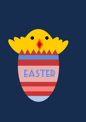 Easter chicken vector