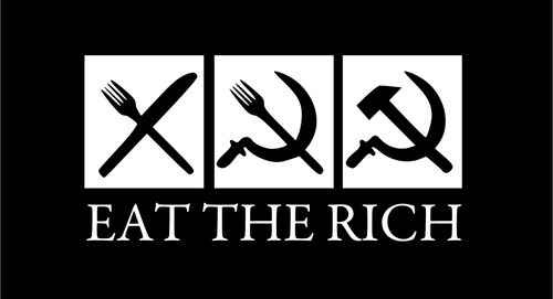 Eat the rich vector image