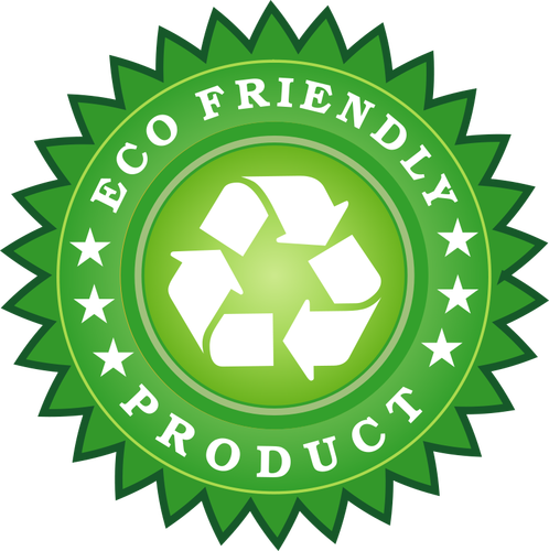 Eco friendly produkten etikett vektorbild