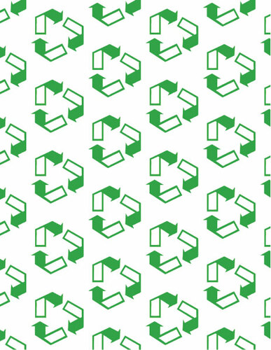 Patrón repetitivo de símbolo de reciclaje