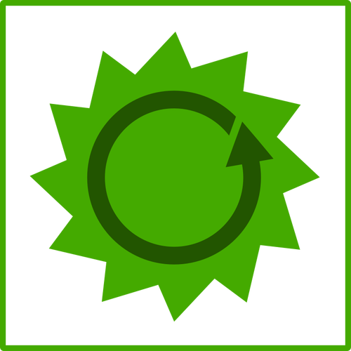 Eco energy vector sign