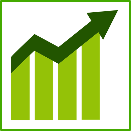 Ícone de vetor de crescimento de eco