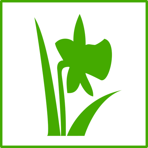 Eco flower icon