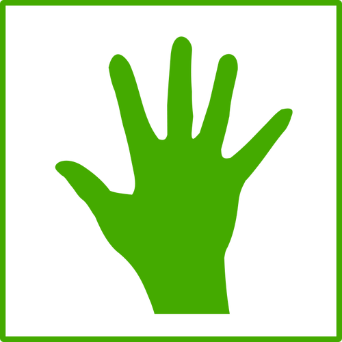 Eco tangan vektor icon