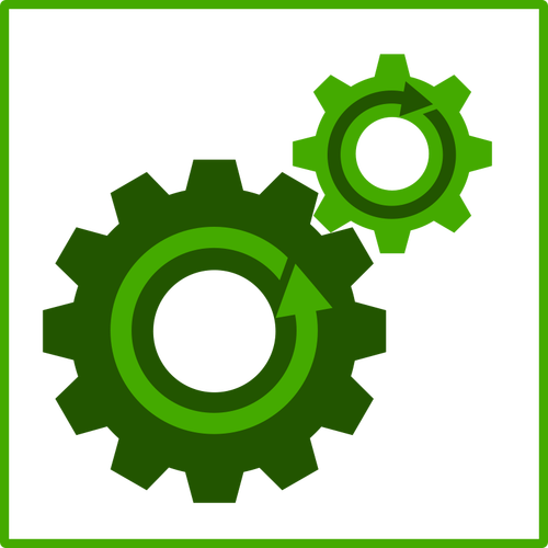 Øko grønne recyling vector illustrasjon