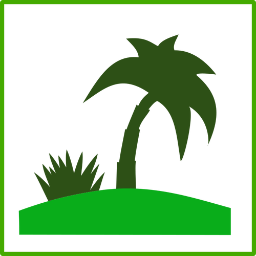 Eco tourism vector icon