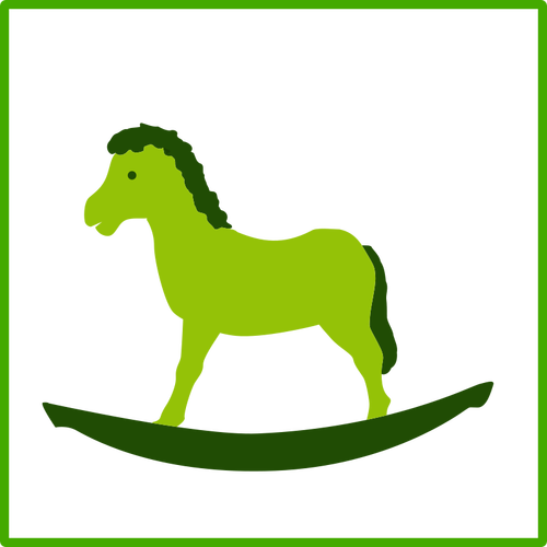 Icono de vector de juguete verde Eco