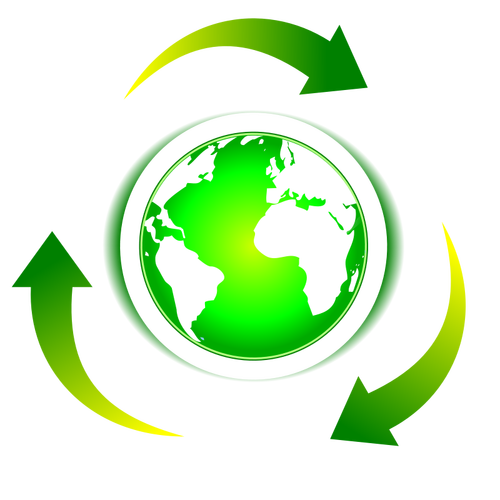 Recyclable Earth vector image