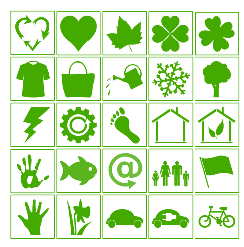 Eco vector icons images