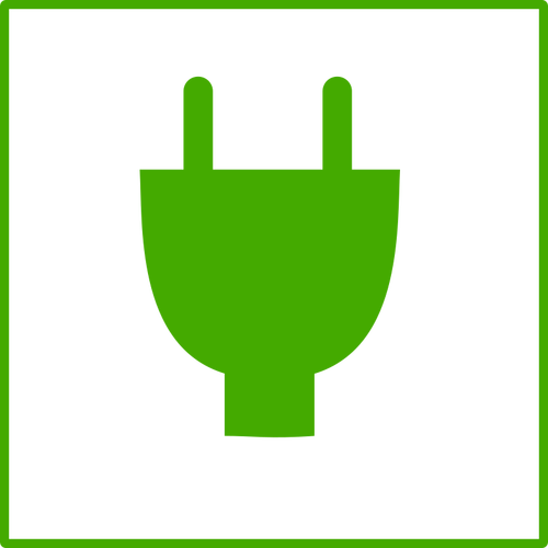 Icono de vector de energía eco