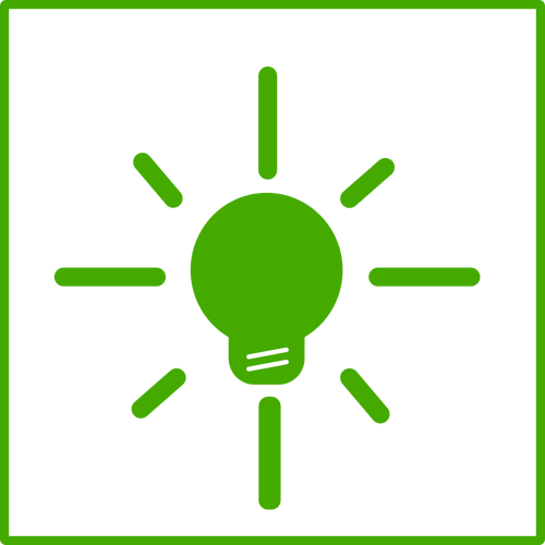 Eco spara energi vektor icon