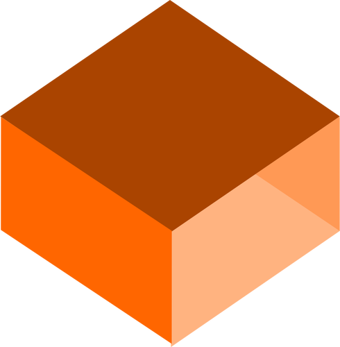 Download 3D orange box vector drawing | Public domain vectors