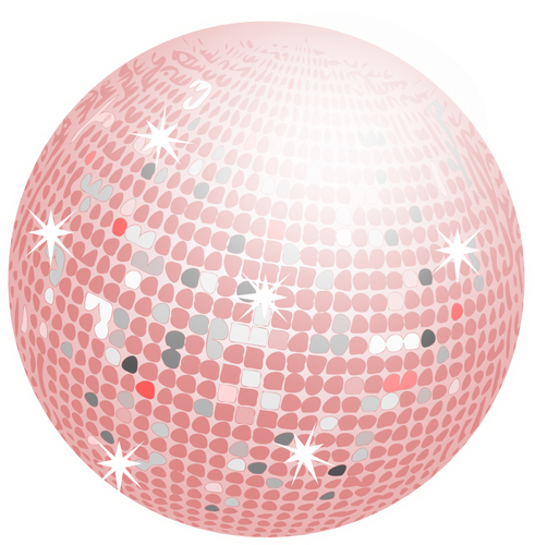 Pink disco ball