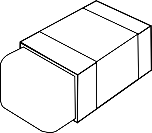 지우개 라인 아트 벡터 이미지