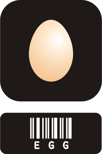 Vektorgrafik med ägg-ikonen