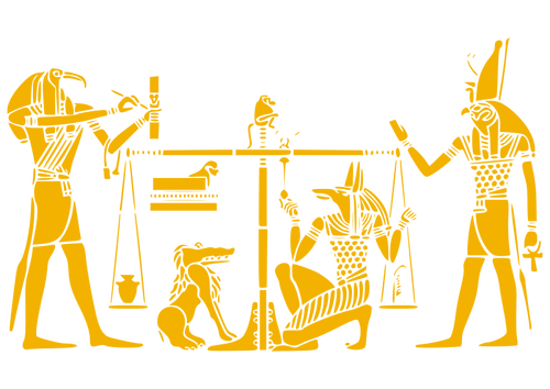 Žlutá egyptské starověkého umění