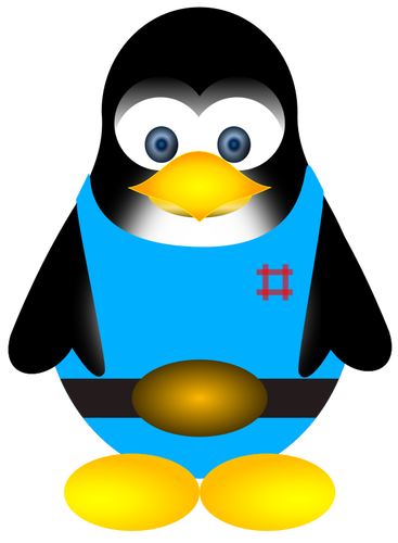 Tux vector drawing