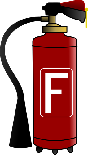 Red brannslukningsapparat tegning
