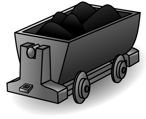 Graphiques vectoriels de charbon camion