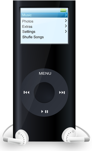 iPod głoska bezdźwięczna gracz grafika wektorowa