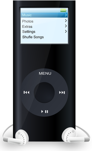 iPod media player vector de la imagen