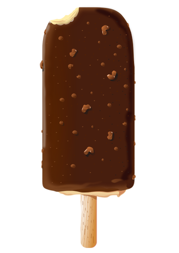 Helado de chocolate vector de la imagen