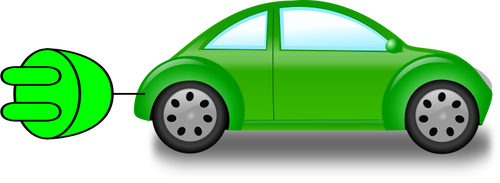 Carro elétrico vetor clip-art