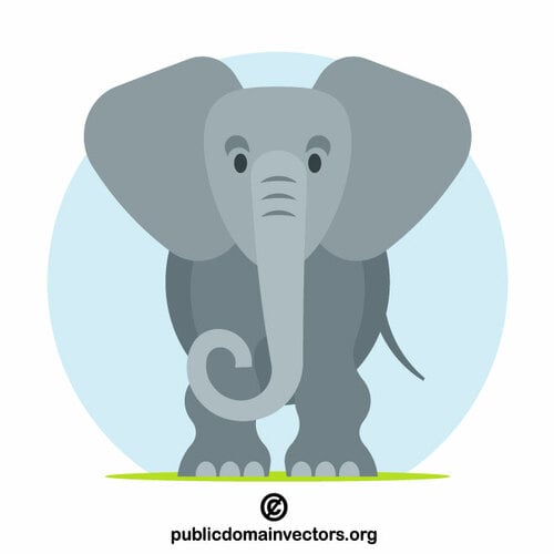 Elefant tecknad clipArt