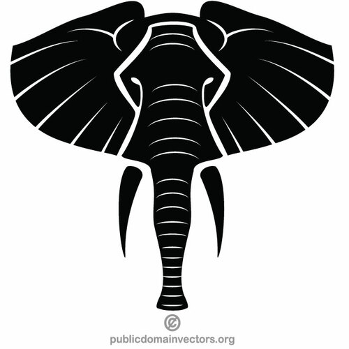 Elephant vector silhouette