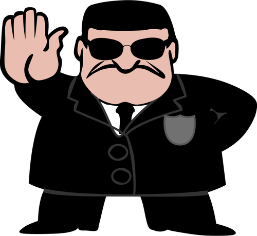 FBI-agentin vektori ClipArt