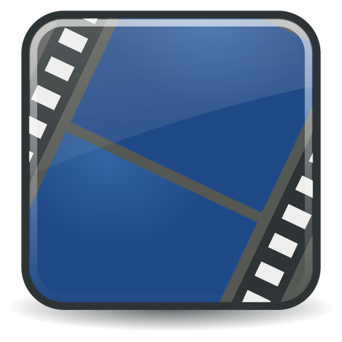 Filmrull ikonet vector illustrasjon