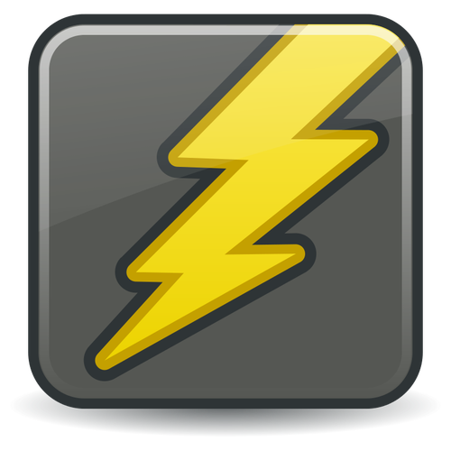 Lightning icon vector image