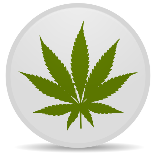Marihuana símbolo vector de la imagen